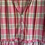 Handmade plaid tiered ruffle dress s/m Photo 6