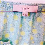 Loft  Pastel Green Yellow Lightweight Blouse Dot M Photo 2