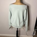 Free People  Hide and Seek Sweater Dolman Sleeve Light Blue Size S Boho Lounge Photo 10