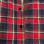 Skies Are Blue  Plaid Fleece-Lined Puffer Vest Red Navy – Size Small – EUC Photo 10