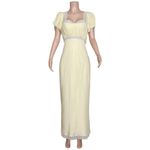 Reformation  Clarisse Silk Satin Midi Dress, Sugar, 10 (US) Photo 3