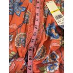 Ruby Rd  Womens Summer Floral Peasant Top Size PM  Tunic Tie-Front Boho Hippie Photo 3