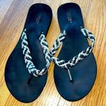 Sonoma  Black Braided Thong Flip Flops- Possible Size 8.5/9? Photo 0