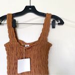 By Malene Birger Elnaz Shirred Tank Top Tobacco Brown XS NWT Photo 5