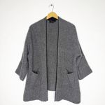 Zoe Couture 100% Cashmere Gray Shrug Sweater Cardigan Small Photo 2
