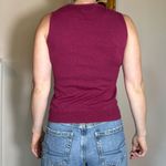 Brooks Brothers  "346" 100% Merino Wool Magenta Tank Top Size Small Photo 2