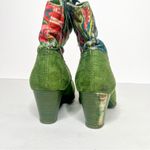 Desigual  Heeled Green Boots Funky Design Size 7 Women’s Photo 4