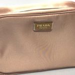 Prada Parfums Pink Satin Cosmetic Travel Bag Photo 0