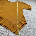 Oh My Gauze Cotton Top Sz 1 S/M Yellow Asymmetrical Boho Lagenlook Coastal Beach Size M Photo 7