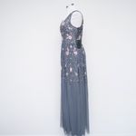 Adrianna Papell  Beaded Mesh Shirred Gown Photo 5