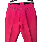 PEREGRINE Womens Ski Pants Size 10 Bright Pink Pockets Zip Close Sun Valley ID Photo 5