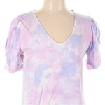Generation Love  Tiffany Tie Dye V-Neck Mini Dress Lilac Women's Size Large L Photo 4