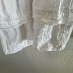 N/Nicholas Cotton White Eyelet Long Sleeve Mini Tiered Dress Size 6 Photo 9