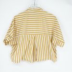 Urban Renewal  Striped Cropped Button Down Top S/M Photo 2