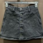 Denim & Supply Ralph Lauren, D & S Tilden Button Front Skirt, Size 26 Black Photo 0