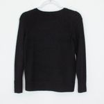 Loft  Womens Wool Blend Crewneck Sweater Size XS Pearl Cuffs Preppy Quiet Luxury Photo 5