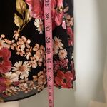 Adrianna Papell NWT Black Pink White Foiled Mesh Draped Midi Dress New Metallic Photo 9