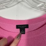 Ann Taylor  Bubblegum Pink Short Sleeve Lightweight Sweater Top XL Puff Sleeve Photo 2