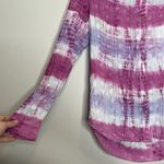 Pilcro and the Letterpress Anthropologie  Pink Purple Tie Dye Button Down Size S Photo 7
