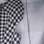 Elle  black and white checkered dress Photo 2
