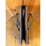 Roxy  Women's Black Multicolor Flip Flops Size 6-7 Photo 5