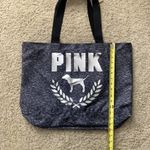PINK - Victoria's Secret Victoria's Secret PINK gray and silver logo zip up tote bag NWT Photo 7