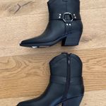 Top Moda  - Western Ankle Boots in Black & Silver Photo 1