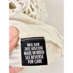 Karina Grimaldi Maya Eyelet Long Sleeve Blouson Mini Dress Cream Women's Size S Photo 5