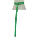 Ganni Island Green Webbing Double Ring Belt - One Size Fits Many Photo 1