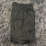 🌺G.I.L.I BLAXK FAUX BLACK LEATHER BOW WRAP MIDI SKIRT SIZE 0🌺 Photo 1