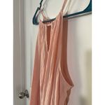 Nine West  Women Pink Textured Halter Neck Keyhole Tank Top Size L Photo 1