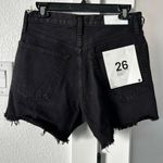 RE/DONE $259 NWT  BLACK DENIM WASHED BLACK SHORTS SZ 26 Photo 1