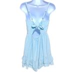 Hollister  Blue White Gingham Dress M Tiered Ruffle Prairie Milkmaid Cottagecore Photo 1