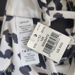 Aerie  White and Black Leopard Print Bikini Top NWT Size XXS Leopard Swim Top Photo 5