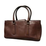 Coach  Women's Brown Leather Satchel Bag with Interior Pockets Photo 5