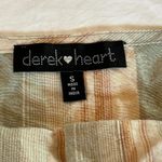 Derek Heart  Womens Tank Top Sz Small Beige Button Front Photo 5