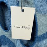 House of Sunny Blue Moon Sweater Dress‎ Size 14 Long Sleeve Halloween Costume Photo 6