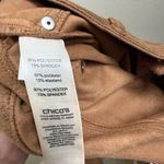 Chico's CHICO’S Faux-Suede Ultimate Fit Worn Luggage‎ Slim Fit Brown Pants Size 0 S/4 Photo 7