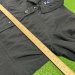 Gap Vintage  Coat Women LG Lightweight Black Button Up Business Casual Dress Y2K Photo 3