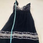 Hale Bob Black White Delicate Slip Dress Lace EUC Sz Sm Surplice V-Neck Line Photo 11