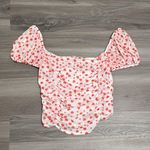 Boutique  Princess Sleeve Hearted Crop Top Photo 0