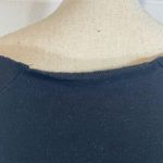 OTL Cropped Distressed Raw Hem Sweatshirt Black Size L Photo 2