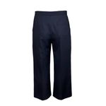 Sézane  Marino Wool-Blend Wide Leg Cropped Pants, Navy, FR46/US14 Photo 10