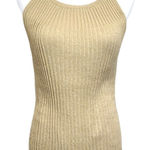 Alberto Makali Alberto‎ Makali Sleeveless Golden Top Size XS Ribbed Shimmery Photo 0