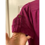 a.n.a Dark Pink  button up top size petite medium Photo 3