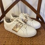 Boden White and Gold Stripe leather sneaker size 37/6 Photo 9