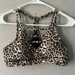 Zyia  Active Cheetah Print Grid Bra Size Large Photo 0