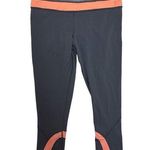Lululemon  Run Inspire Crop II Leggings in Heathered Gray/Orange RARE Size 6 Photo 0