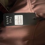 New With Tags The Sang puffed Sleeve Chocolate Jumpsuit. Size Large. Brown Photo 9