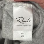 Rails  Women’s Marlo Gray Abstract Cheetah Sweatshirt Side Zip Detail size S Photo 9